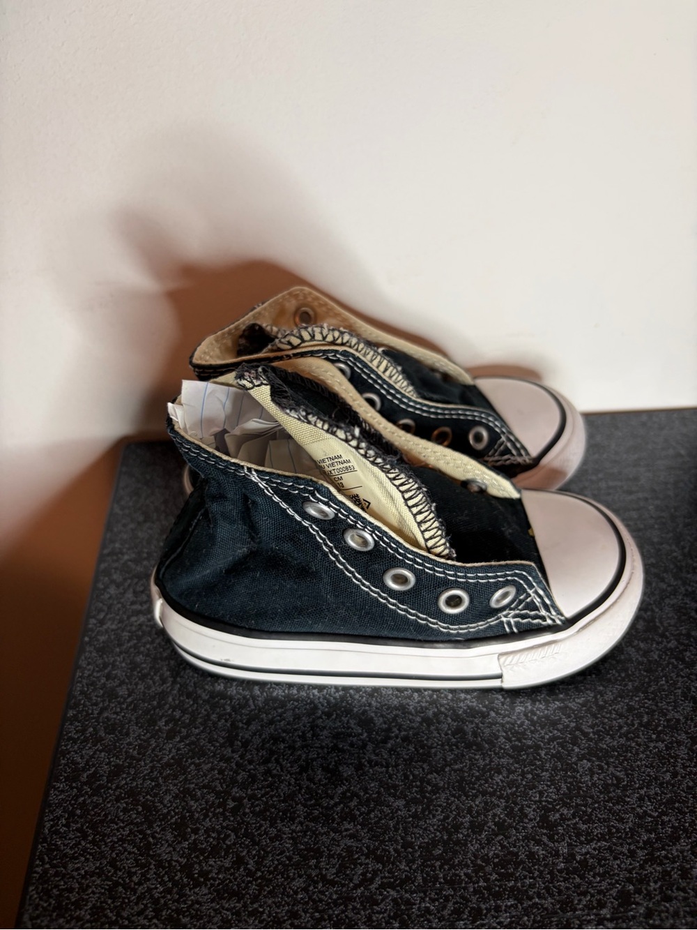 Kids Converse Black Canvas High-Top Sneakers
